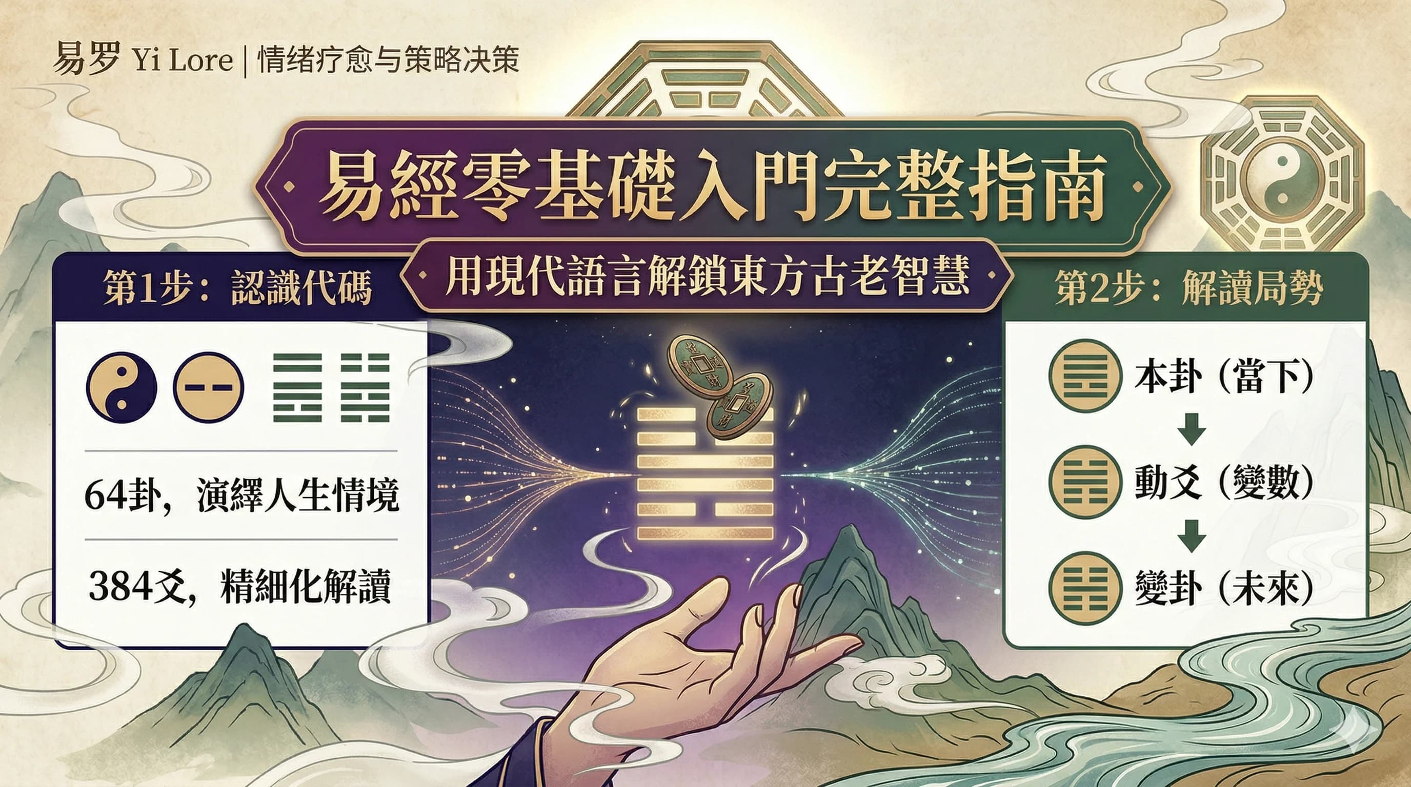 易经零基础入门：用概率学原理搞懂金钱卦的起卦与解卦步骤