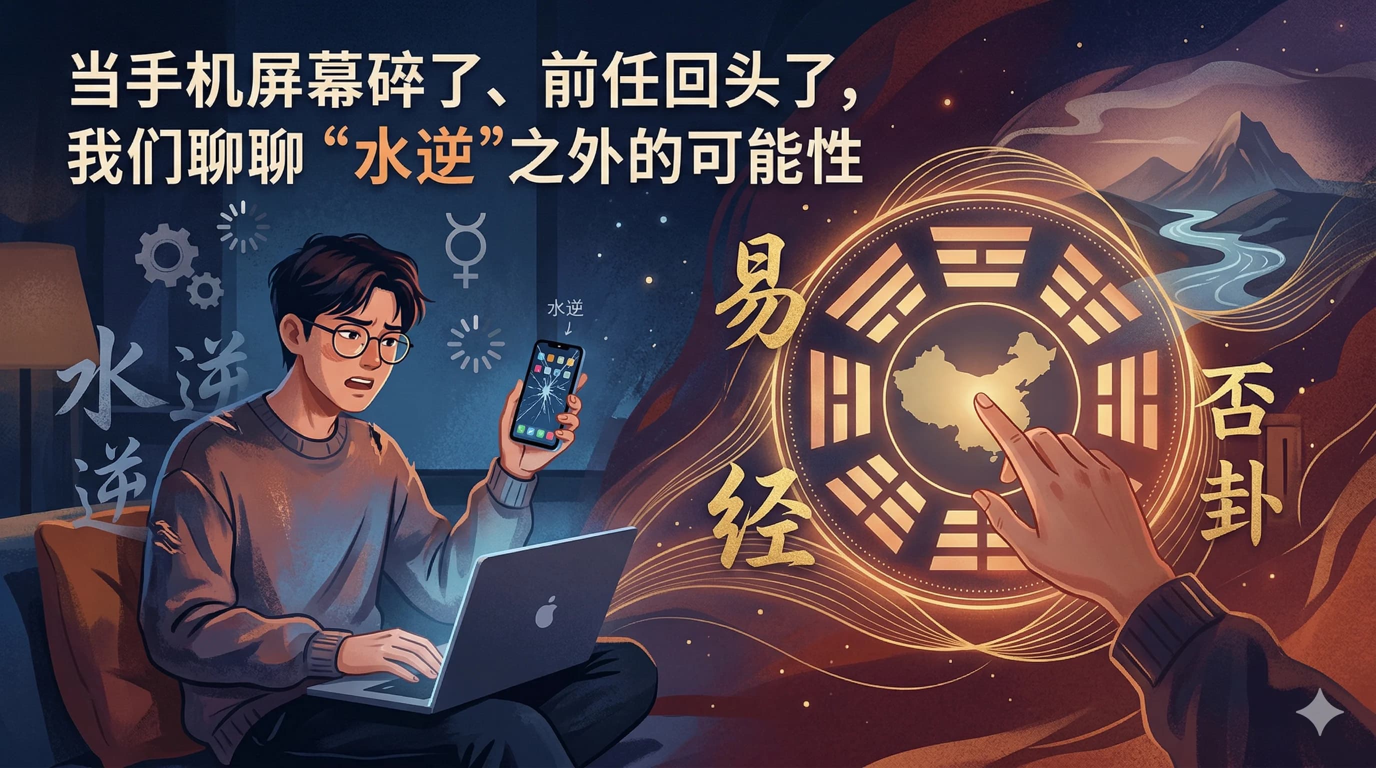 手機裂了、前任已讀不回：除了怪水逆，易經怎麼談「諸事不順」？