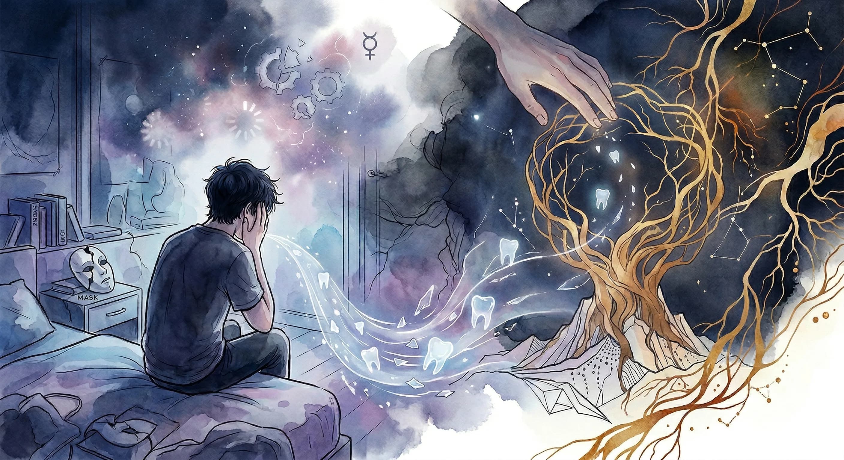 梦见牙齿掉了是什么意思?——一场关于丧失、秩序瓦解与休整的潜意识对话